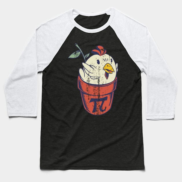 Funny Vintage Chicken Baseball T-Shirt by Urban_Vintage